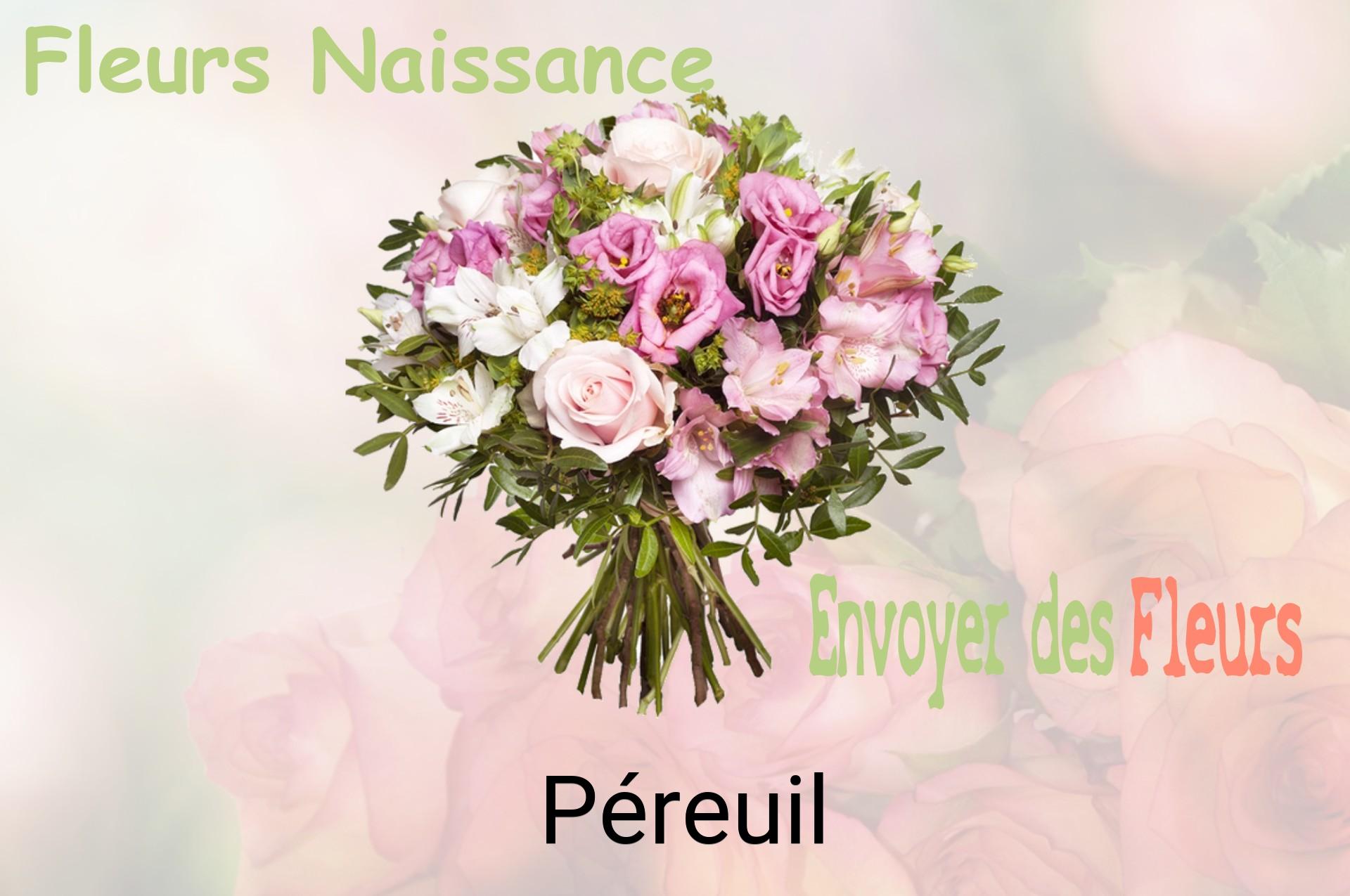 Bouquet de fleurs de naissance livré à Péreuil